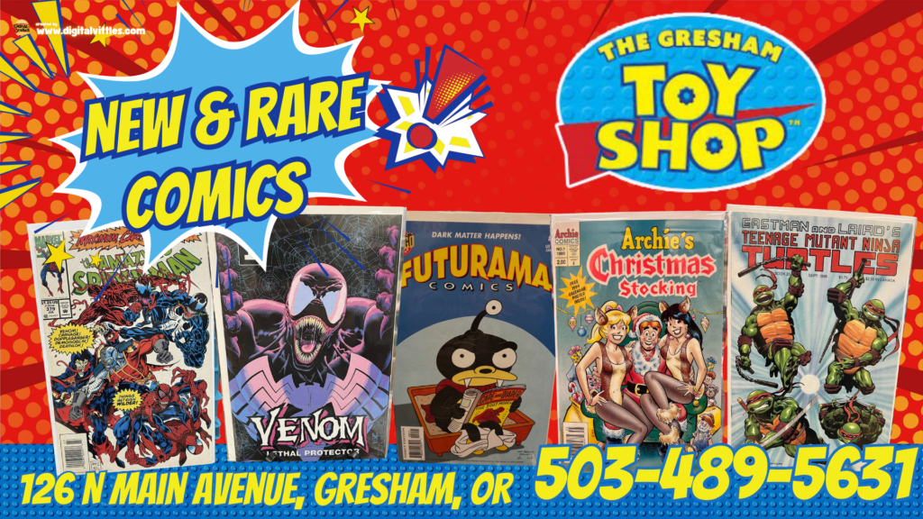 Gresham Toy shop - Menu board ad - Gresham OR